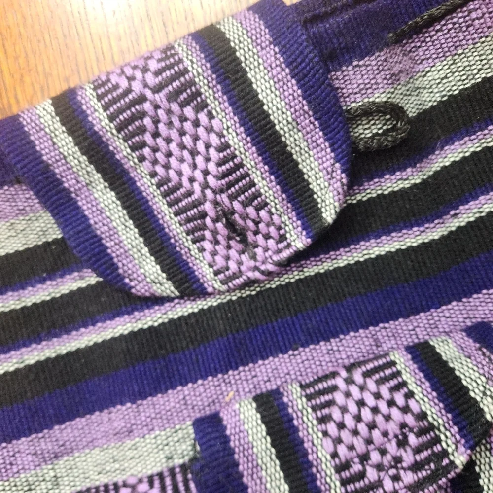 3/$25 Pinzow Purple Boho casual Backpack bag